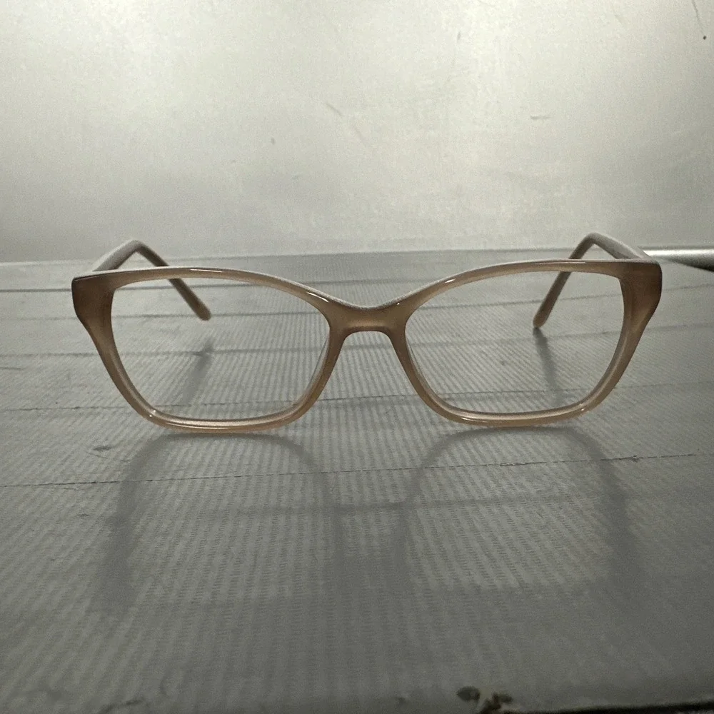 Badgley Mischka Eyeglasses, Frames Only, Tashie, 52-16-135, Plastic, Sand